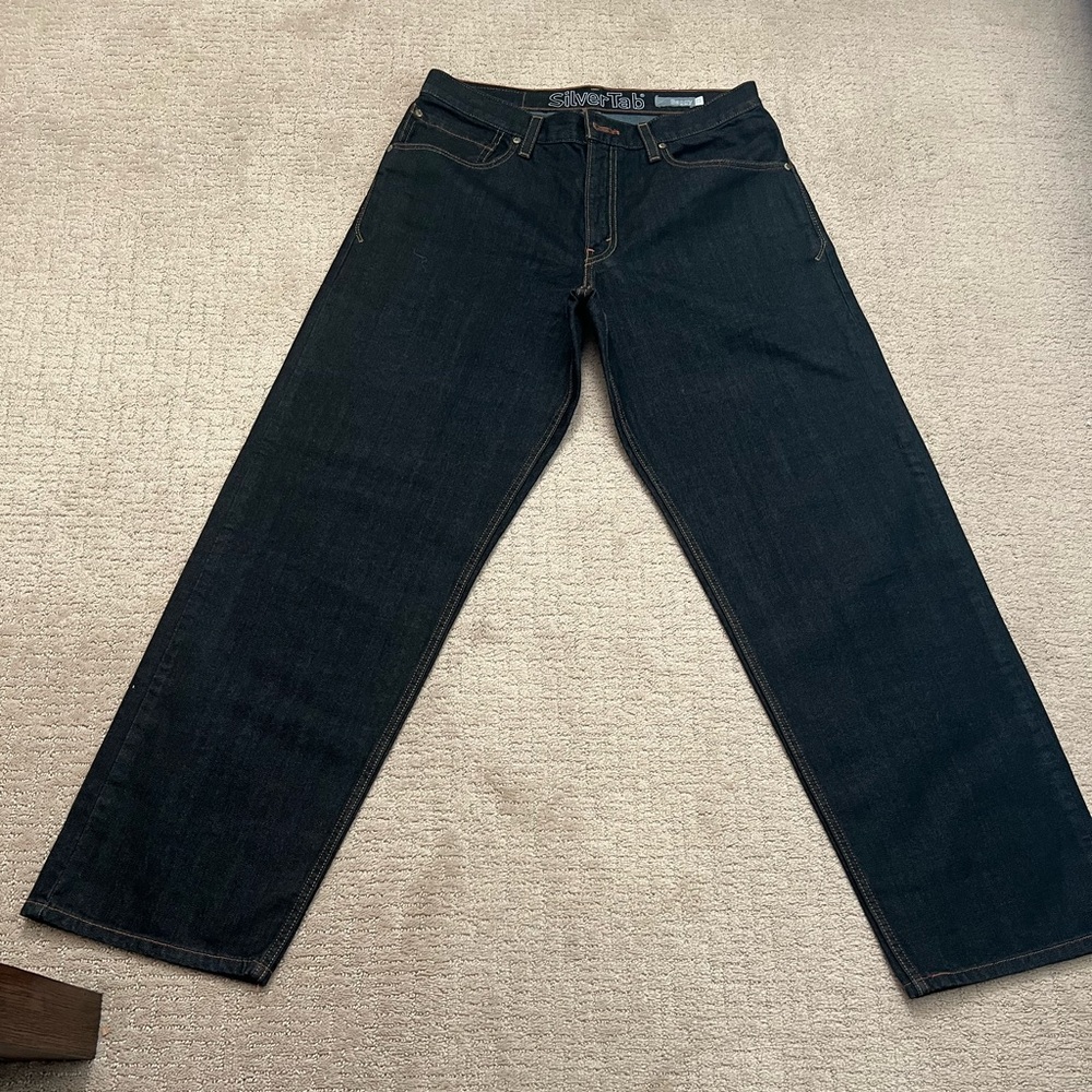Levi’s Silver Tab Baggy Jeans Men’s Size 32 x 32 Dark Wash NWOT